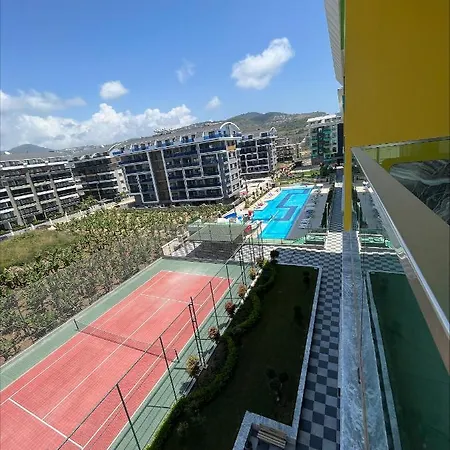 Brand New 1+1, 70 M Sea, Luxury Complex, Large Pool, Tenis, Garage, Gym *